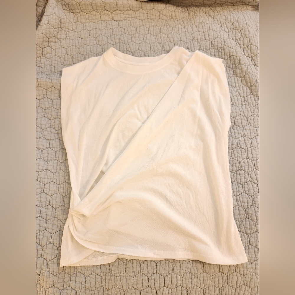 a new day White Muscle Tee - Picture 5 of 6